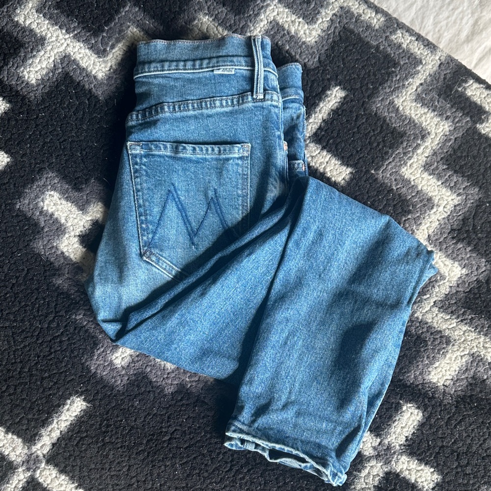 MOTHER Women's Straight Leg Jeans in Blue